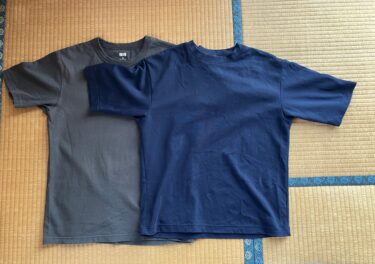 【ユニクロ】エアリズムコットンオーバーサイズTシャツとクルーネックTシャツを徹底比較